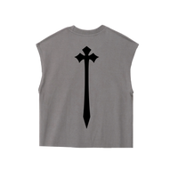 Faith Conquers Fear Sleeveless Cropped Tee